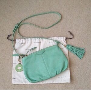 ISAAC MIZRAHI Mint Green Crossbody Purse